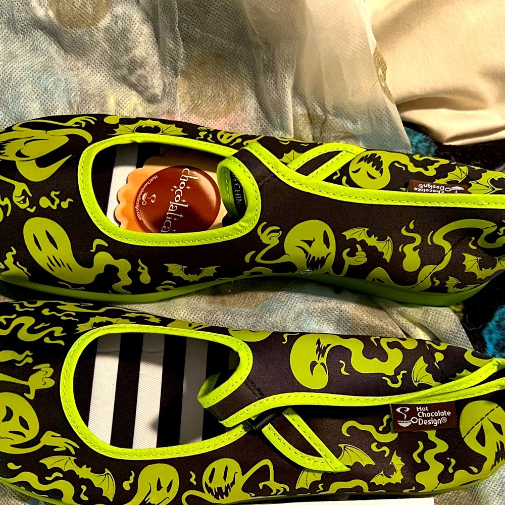 Chocolaticas glow in the dark ghost shoes